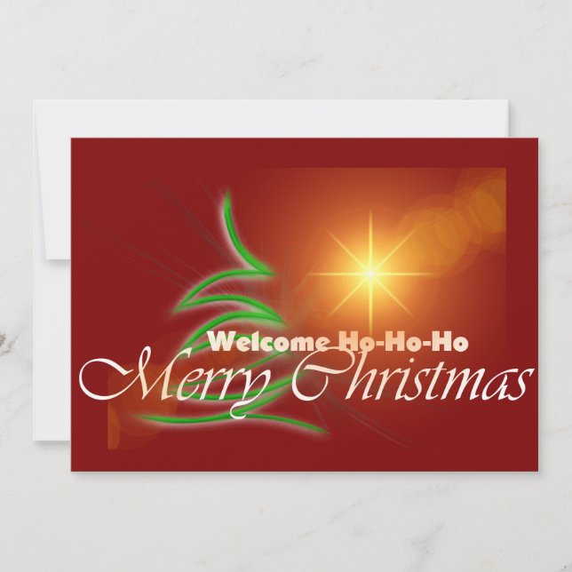 Cartes Pour Fêtes Annuelles Élégant Joyeux Noël (Devant)