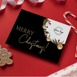 Cartes Pour Fêtes Annuelles Élégant Joyeux Noël Foliage Wreath société