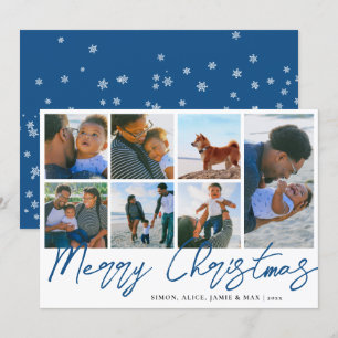 Cartes Pour Fêtes Annuelles Élégant Joyeux Noël personnalisé Collage photo