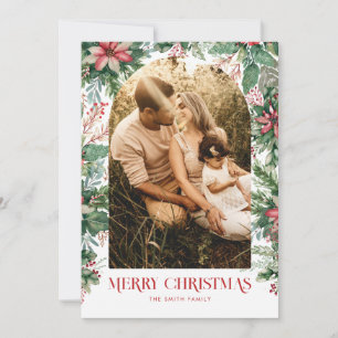Cartes Pour Fêtes Annuelles Elégant Joyeux Noël Photo Arch Floral