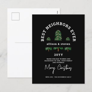 Cartes Pour Fêtes Annuelles Elégant Joyeux Voisins de Noël Personnalisé