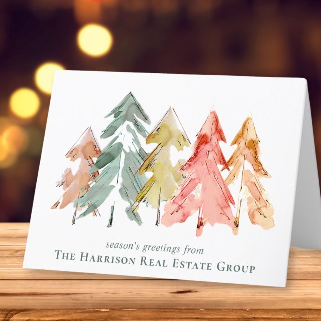 Cartes Pour Fêtes Annuelles Élégant logo d'entreprise QR Code Entreprise Noël (Spread the joy of the season and strengthen business relationships with our elegant holiday card)