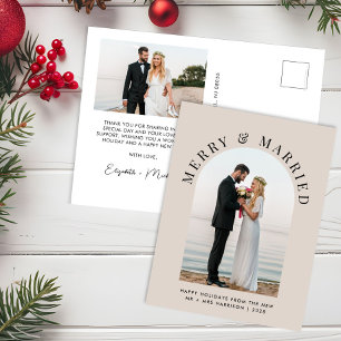 Cartes Pour Fêtes Annuelles Élégant Marié Merry Arch Photo Noël