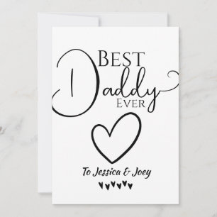 Cartes Pour Fêtes Annuelles élégant, meilleur papa jamais, personnalisation ca