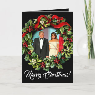 Cartes Pour Fêtes Annuelles Elegant Melania & Donald Trump Salutation de Noël