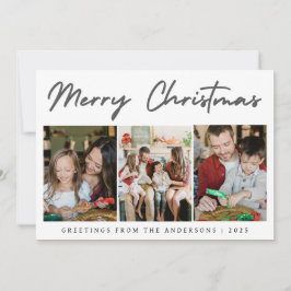 Cartes Pour Fêtes Annuelles Elegant Minimal Christmas | Modern Family 3 Photo 