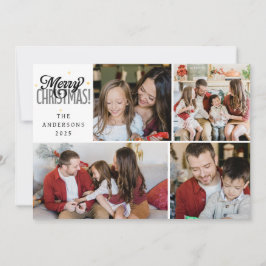 Cartes Pour Fêtes Annuelles Elegant Minimal Christmas | Modern Family 4 Photo 