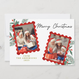 Cartes Pour Fêtes Annuelles Elegant Minimal Christmas | Modern Family Photo