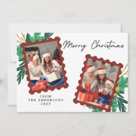 Cartes Pour Fêtes Annuelles Elegant Minimal Christmas | Modern Family Photo