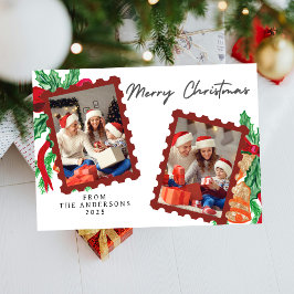 Cartes Pour Fêtes Annuelles Elegant Minimal Christmas | Modern Family Photo