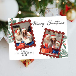 Cartes Pour Fêtes Annuelles Elegant Minimal Christmas | Modern Family Photo