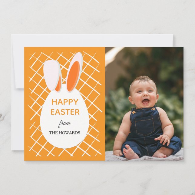 Cartes Pour Fêtes Annuelles Elegant Modern Patterns Happy Easter Photo (Devant)