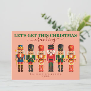 Cartes Pour Fêtes Annuelles Élégant Moderne Funny Pink Nutcracker Noël
