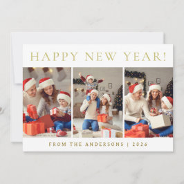 Cartes Pour Fêtes Annuelles Elégant moderne Joyeux Nouvel An Photo de famille