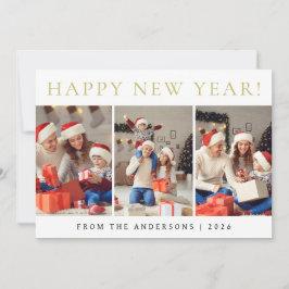 Cartes Pour Fêtes Annuelles Elégant moderne Joyeux Nouvel An Photo de famille