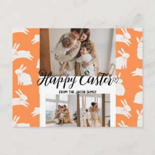 Cartes Pour Fêtes Annuelles élégant moderne Pâques, famille trois photo collag