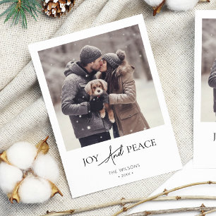Cartes Pour Fêtes Annuelles Élégant moderne photo simple Noël