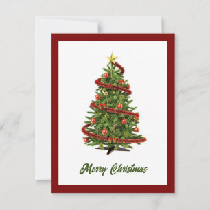 Cartes Pour Fêtes Annuelles Elégant moderne tendance sapin de Noël non photo
