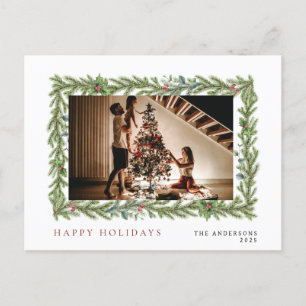 Cartes Pour Fêtes Annuelles Élégant Noël minimal Portrait de famille moderne