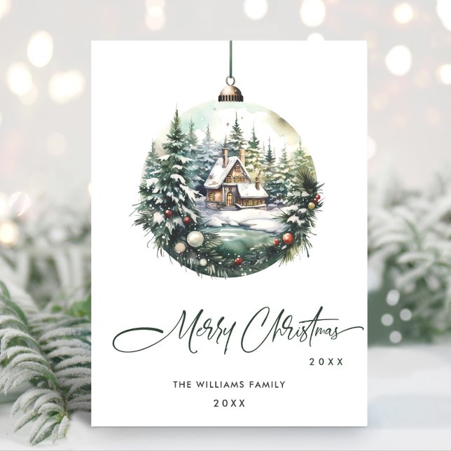 Cartes Pour Fêtes Annuelles Élégant Noël Ornament Accueil d'entreprise (Créateur téléchargé)