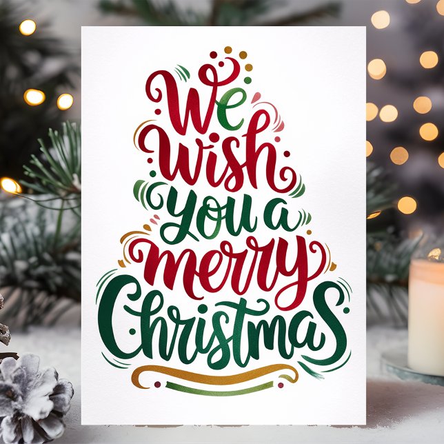 Cartes Pour Fêtes Annuelles Elégant Nous vous souhaitons un joyeux Noël (Créateur téléchargé)