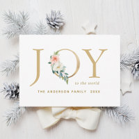 Elégant or floral Joie Noël