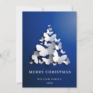 Cartes Pour Fêtes Annuelles Elégant papillon Monarque Noël Arbre de voeux