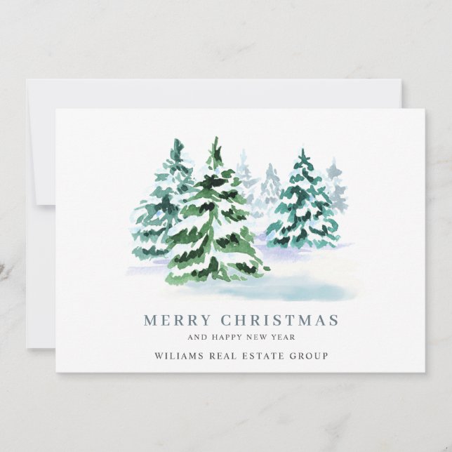 Cartes Pour Fêtes Annuelles Elégant Pine Tree Noël Accueil d'entreprise (Devant)