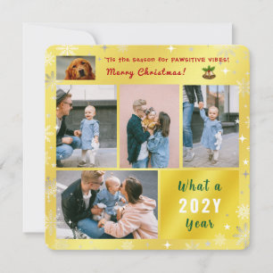 Cartes Pour Fêtes Annuelles Elégant Quelle année drôle Chien photo Collage Gol