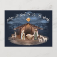 Élégant Religieux Jésus Nativité chrétien