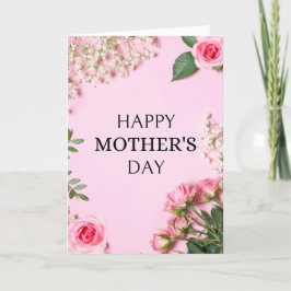 Cartes Pour Fêtes Annuelles Elégant rose floral Bonne fête des mères