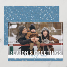Elegant Saison Salutations Winter Snow Photo