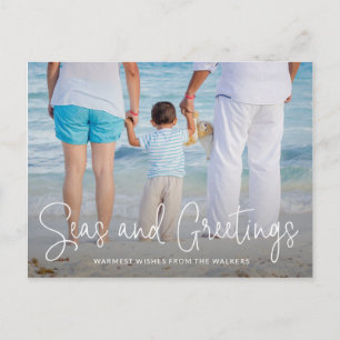 Cartes Pour Fêtes Annuelles Elegant Seas and Greutages Beach Photo Noël