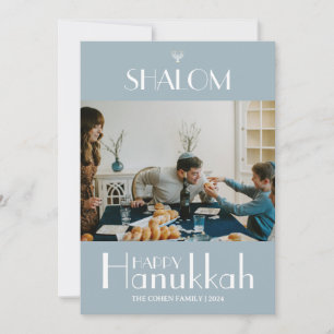 Cartes Pour Fêtes Annuelles Elegant Shalom Hanoukka famille photo collage