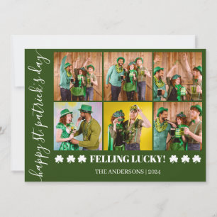 Cartes Pour Fêtes Annuelles Elégant Shamrock St. Patrick's Day Photo de famill