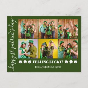 Cartes Pour Fêtes Annuelles Elégant Shamrock St. Patrick's Day Photo de famill