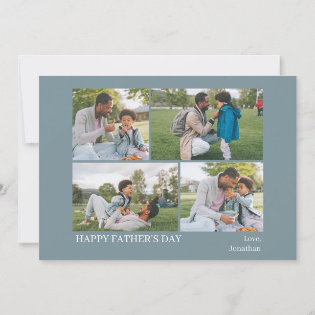 Cartes Pour Fêtes Annuelles Élégant Simple Meilleur Papa Jamais Fête des pères (Devant)