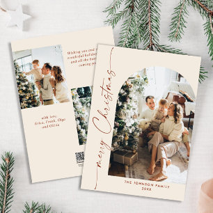 Cartes Pour Fêtes Annuelles Élégant Stylisant 3 PHOTO Noël Salutation