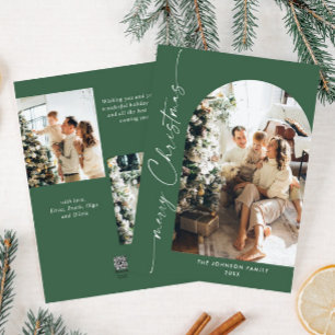 Cartes Pour Fêtes Annuelles Élégant Stylisant 3 PHOTO Noël Salutation