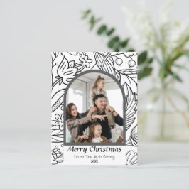 Cartes Pour Fêtes Annuelles Élégant vacances de Noël moderne Script Photo