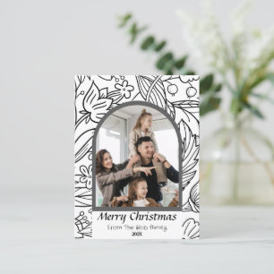 Cartes Pour Fêtes Annuelles Élégant vacances de Noël moderne Script Photo