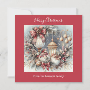 Cartes Pour Fêtes Annuelles Elégante aquarelle de Noël