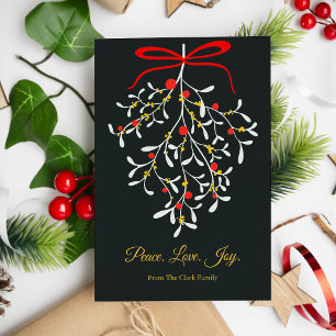 Cartes Pour Fêtes Annuelles Elégante Baies rouges et blanches Appartement de N