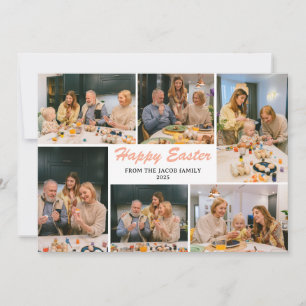 Cartes Pour Fêtes Annuelles élégante Bénédiction moderne Famille de Pâques 6 p