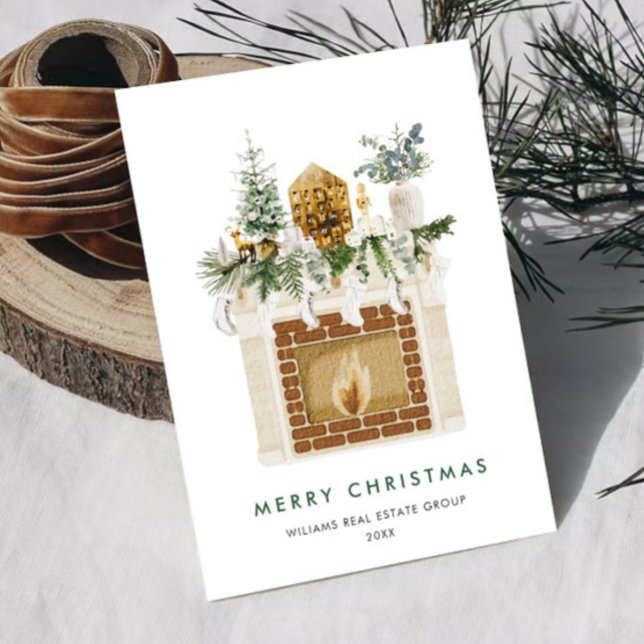 Cartes Pour Fêtes Annuelles Élégante composition de Noël Accueil d'entreprise (Créateur téléchargé)