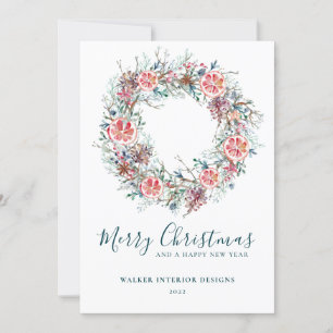 Cartes Pour Fêtes Annuelles Élégante entreprise moderne Filiale de Noël