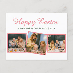 Cartes Pour Fêtes Annuelles élégante Moderne Bénédiction Famille de Pâques Tro