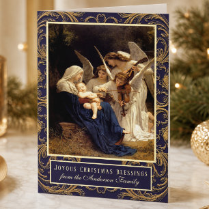Cartes Pour Fêtes Annuelles Élégante musique religieuse de la Vierge Marie et