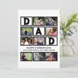 Cartes Pour Fêtes Annuelles Élégante Personnalisation Bonne Fête des pères 9 P
