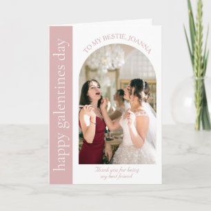 Cartes Pour Fêtes Annuelles Élégante photo de meilleures amies pour la Galenti